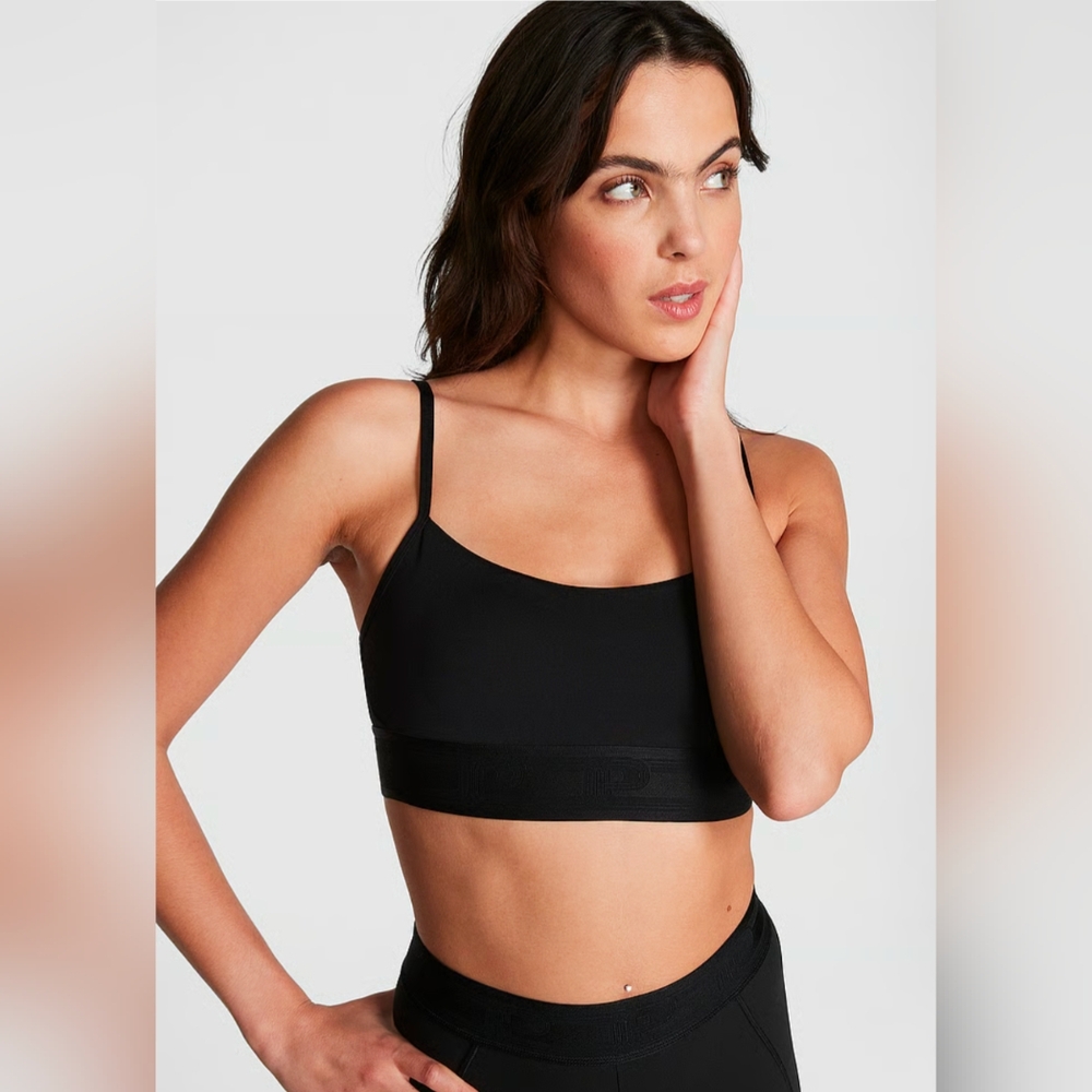 Pink By VS Black Ultimate Scoop Sports Bra